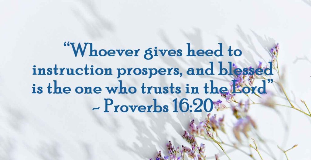 Proverbs 16:20