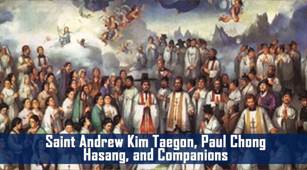 Saint Andrew Kim Taegon, Paul Chong Hasang, and Companions