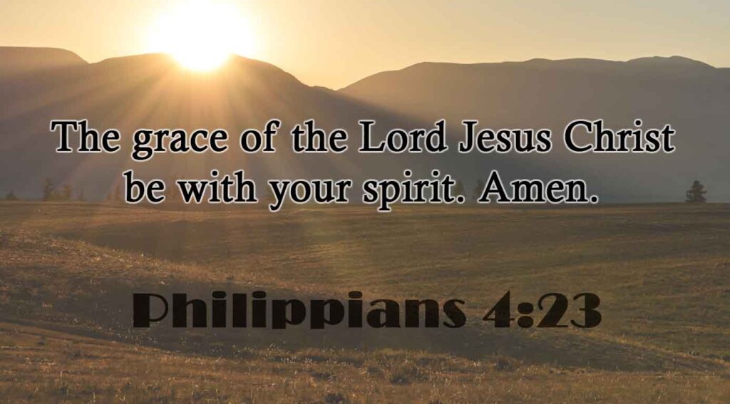 Philippians 4:23