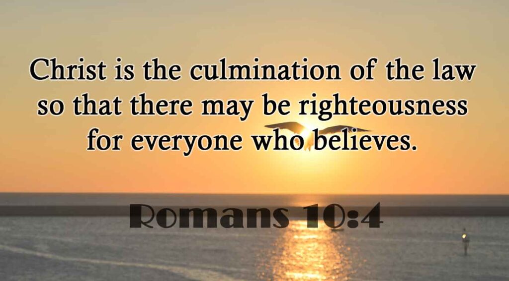 Romans 10:4