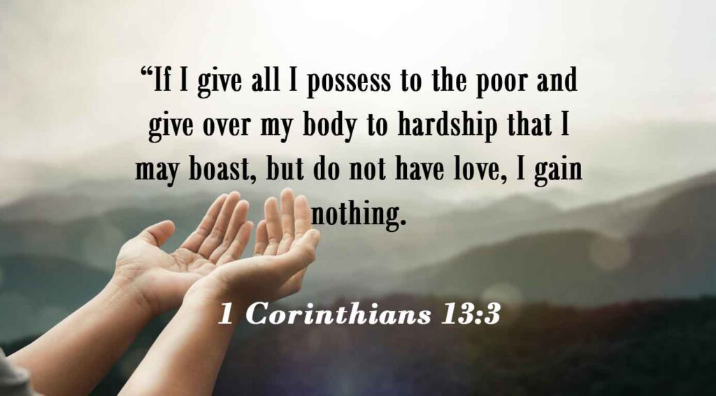 1 Corinthians 13:3