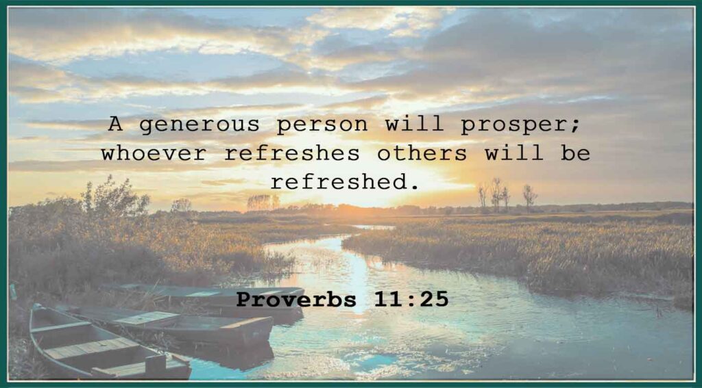 Proverbs 11:25