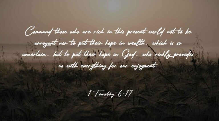 1 Timothy 6:17 – Catholic | San Jose Filipino Ministry