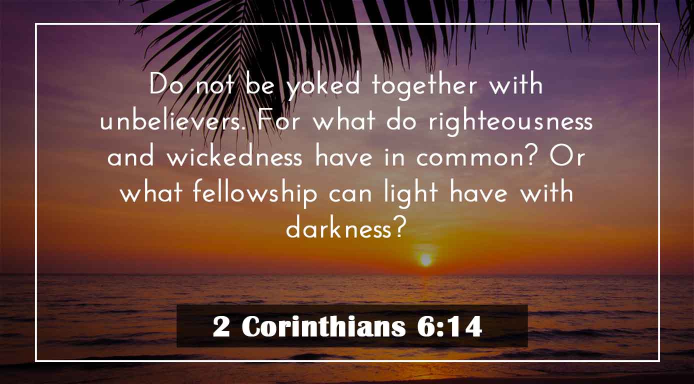 2 Corinthians 6:14 – Catholic | San Jose Filipino Ministry