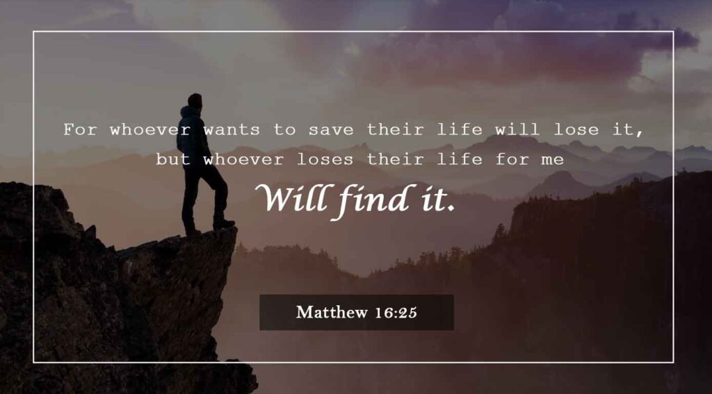 Matthew 16:25